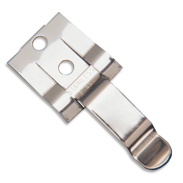 Incom Stainless Steel Clips, Stainless Flip Placard Clip, 100PK FCCLIP - main